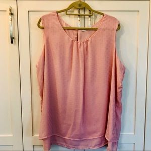 Womans 2x pink tank top